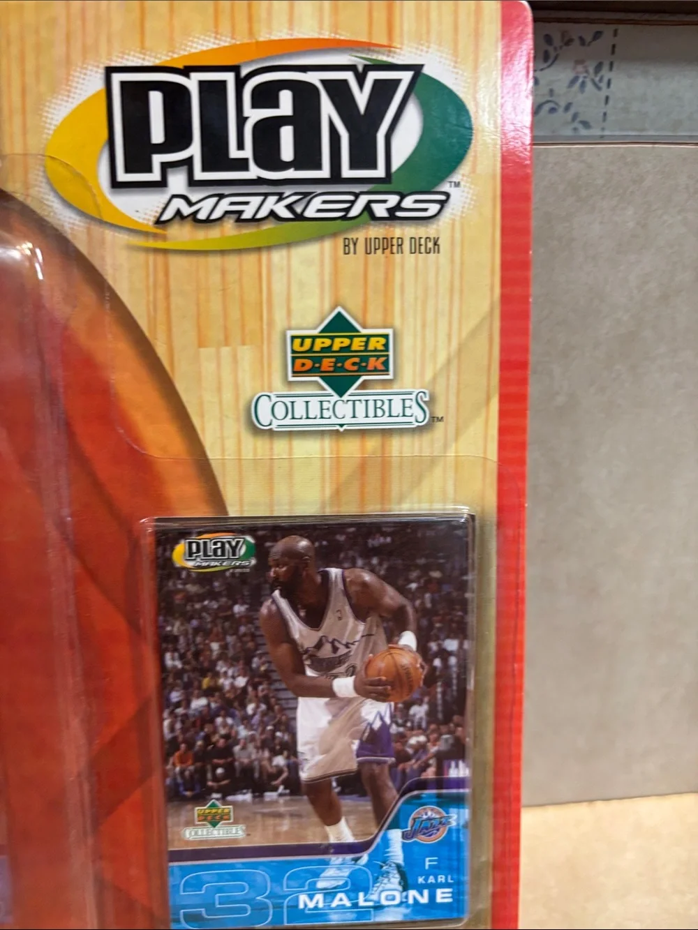 PlayMakers Collectible Basketball Figure - White & Blue Jersey
